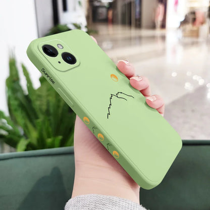 Line Mountain Phone Case For iPhone 17 Air 16E 16 15 14 13 12 11 Pro Max Mini X XR XS Plus 6 6S Plus Cover