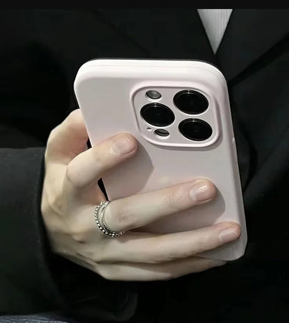 Camera lens Liquid Silicone Phone Case For iPhone 16  15 11 14 13 Pro Max Cases For iPhone 12 11 Pro 15 14 Plus Protection Cover