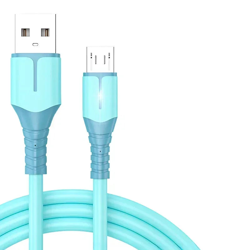 LED 3A Fast Charging USB Micro Cable Data Cable for Samsung Xiaomi Huawei HTC OPPO VIVO V8 Mobile Phone Charger USB Cable