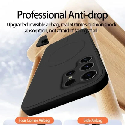 Original Liquid Silicone Magnetic Wireless Charge Case For Samsung Galaxy S26 S25 S24 S23 S22 Ultra For Magsafe Shockproof Cover