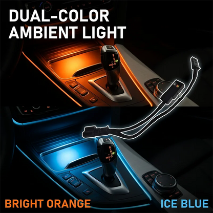 LED Cup Holder Ambient Light Orange/Ice Blue Center Console Atmosphere Lamp Fit For BMW 3 Series F30 F31 F34 M3 4 Series F32 F33