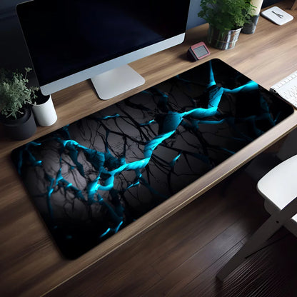 Geometric Blue Gradient Honeycomb Mouse Pad Non-slip Thickened Large Writing Lockedge Office Student Gaming Cushion MousePad