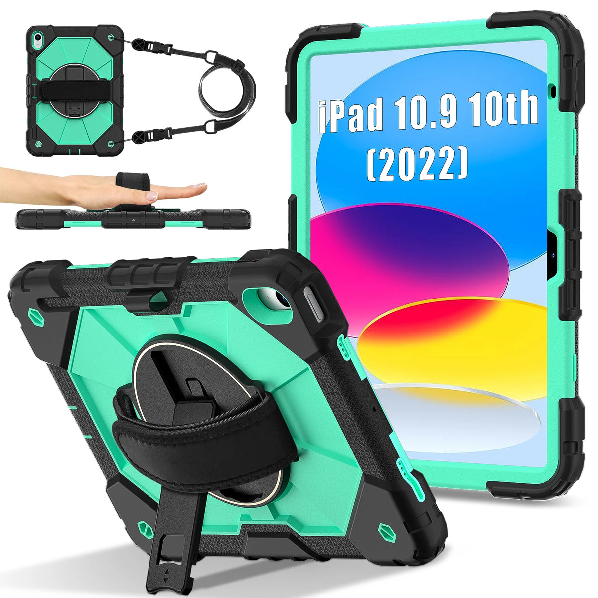 Armor Case For iPad A16 11th 2025 10th 10.9 2022 Mini 7/6 Kids Stand Shockproof Tablet Cover For iPad Air 11 10.9 Pro 11 Air 13