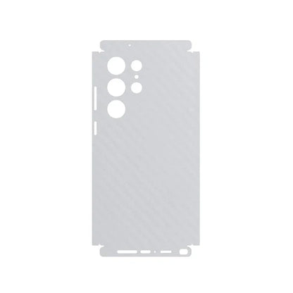 3D Carbon Fiber Skin Grain Full Body Phone Sticker For SAMSUNG GALAXY S25 S24 + S23 Ultra S23 Plus S22 A55 Back +Sides Wrap Film