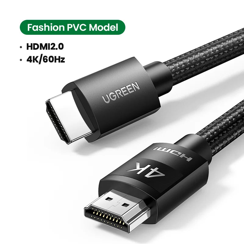 UGREEN HDMI Cable 4K/60Hz HDMI 2.0 Cable for RTX 3080 PS4 Xbox HDMI Splitter HDMI Switch Aux Ethernet cable 4K 3D Cable HDMI