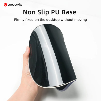 EXCO Ergonomic Mouse Pad Large with Silicone Wrist Rest Non-Slip PU Base for Pain Relief Computer Office Desk Laptop Home