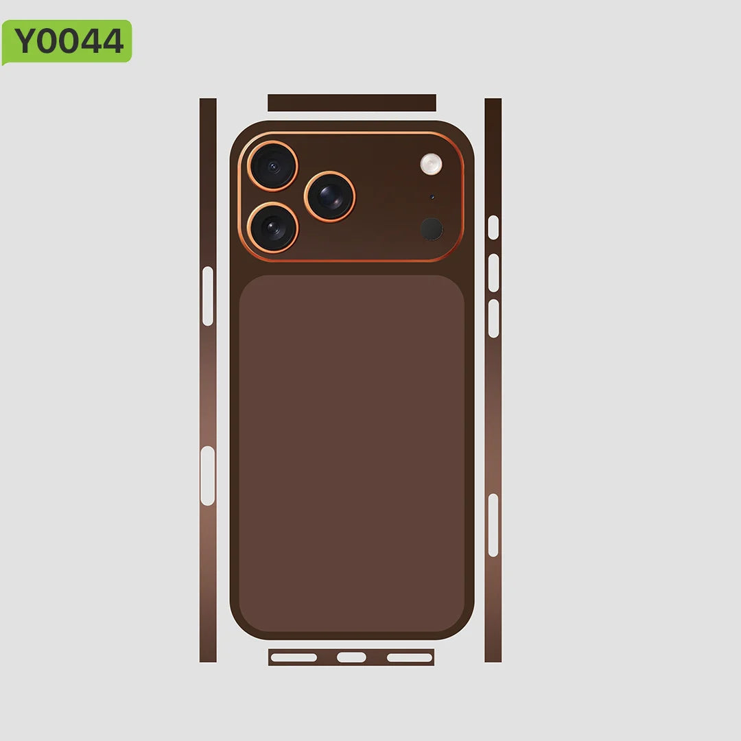 Plain color sticker For Apple iPhone 17pro MAX Full body Wrap Decal Skin Plain color Rear Protective Sticker Film