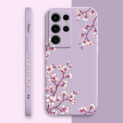 Sakura Bloom Phone Case For Samsung Galaxy S26 S25 Edge S24 S23 S22 S21 S20 S10 FE Plus Ultra Silicone Soft Cover