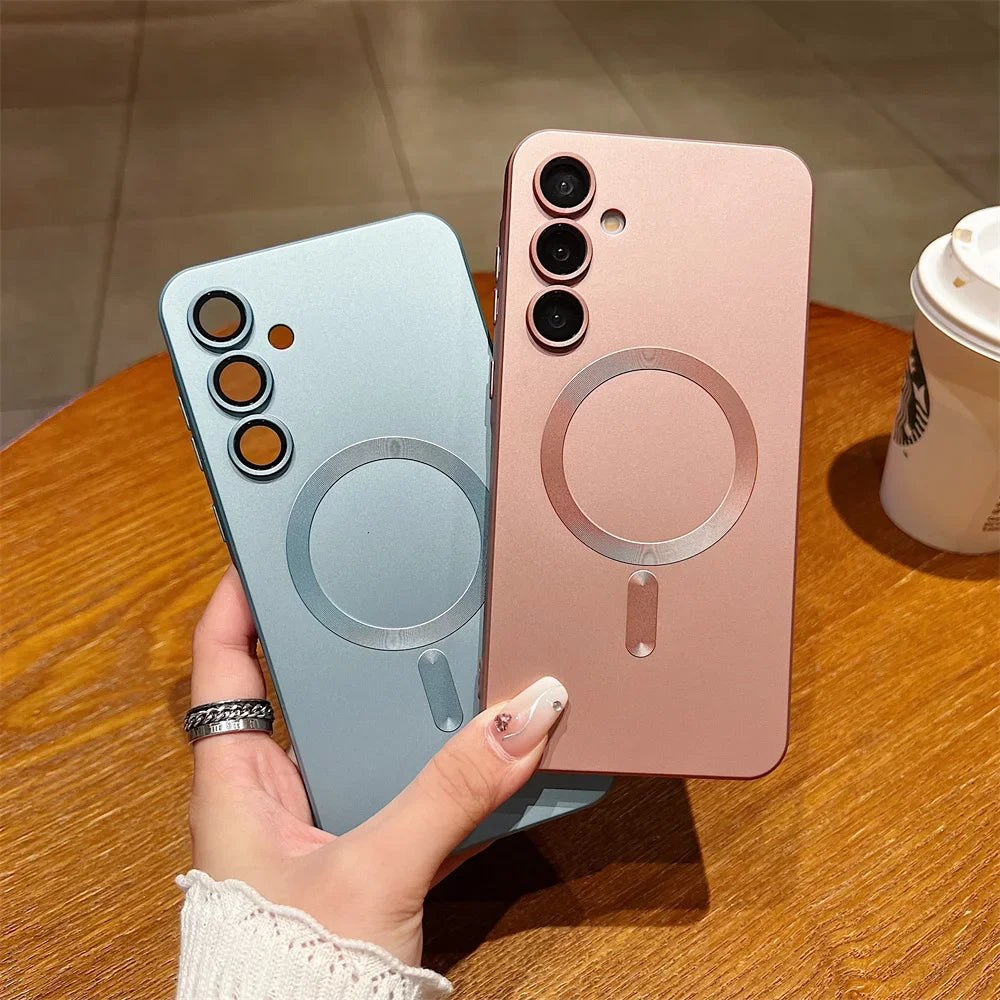 TPU Magnetic Soft Phone Case for Samsung Galaxy S26 S25Edge S24Ultra S23 S22 Plus S21 FE A56 A36 A26 A26 A16 A15 A06 A55 A54 A35
