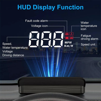 Heads Up Display Automotive Universal Tuning Portable HD Car Display M3 HUD Head-Up Display Obd2 Trip Computer Speed Projector