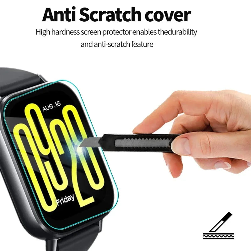 9H Premium Tempered Glass for Xiaomi Redmi Watch 5 Lite Active Smartwatch Screen Protector HD Clear Anti-scratch Protective Film