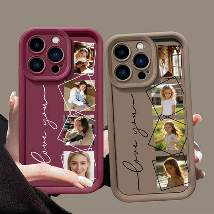 Personalized Custom Multiple Photo Phone Case for iPhone18 17 16 15 14 13 12 11 Pro Max Air Plus Stylish Soft TPU Cover