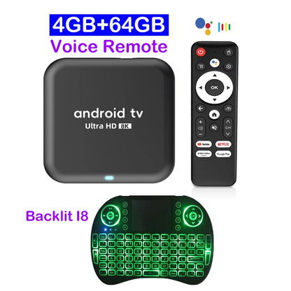 Smart TV Box 2026 Android 16 Q18 RK3518 Dual Wifi 5G Wifi6 Google Assistant 8K Video BT6.0 Netflix 8GB 128GB 256GB Media Player