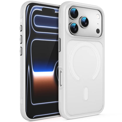 case for 17 16 15 14 13 12 pro max Matte skin texture semi transparent protective case Anti-Fingerprint Wireless Charging tough