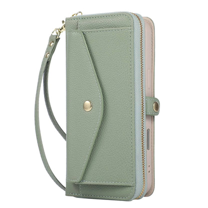 WEFOR Crossbody Wallet Case for Samsung Galaxy S26 S25 Edge S24 S23 FE S22 S21 S20 Ultra, Strap Card Holder Kickstand Mirror