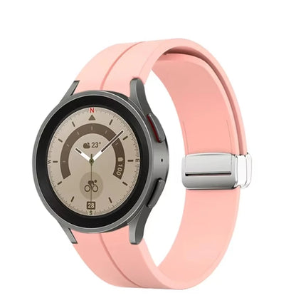 No Gap Magnetic Silicone Strap For Samsung Galaxy Watch 7 6 5 4 44mm 40mm Pro 45mm Bracelet Galaxy Watch6 Classic 43mm 47mm Band