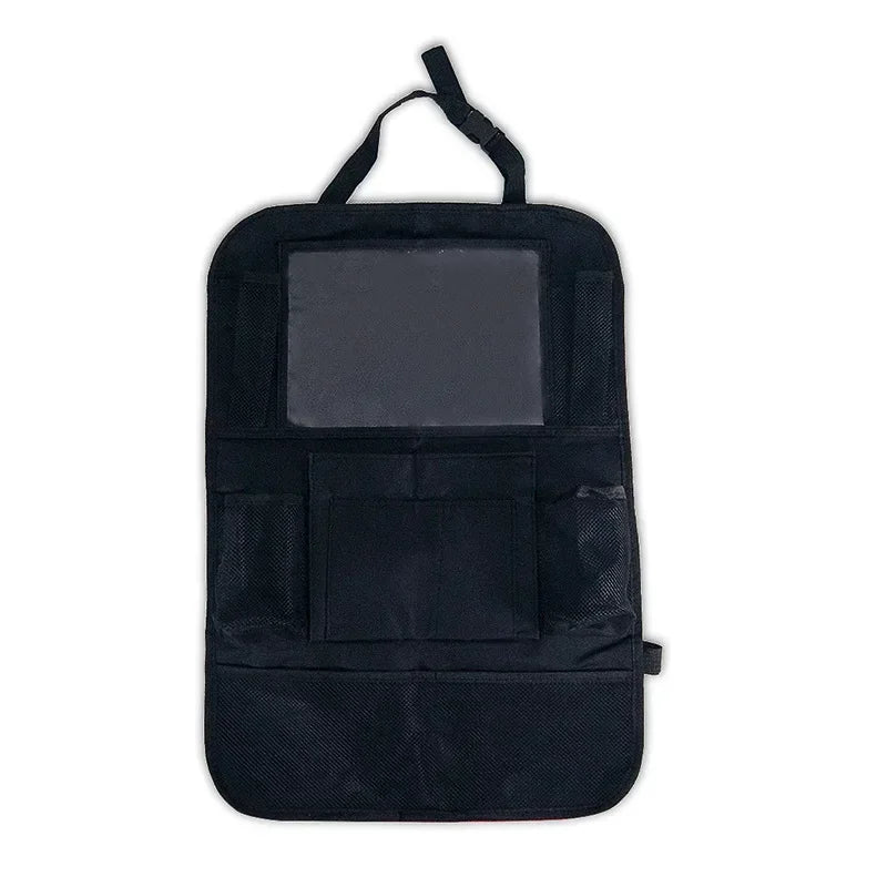Car Seat Back Storage Bag Tablet Phone Water Cup Holder Multifunctional High-Capacity Storage Bag Car Interior Accessories