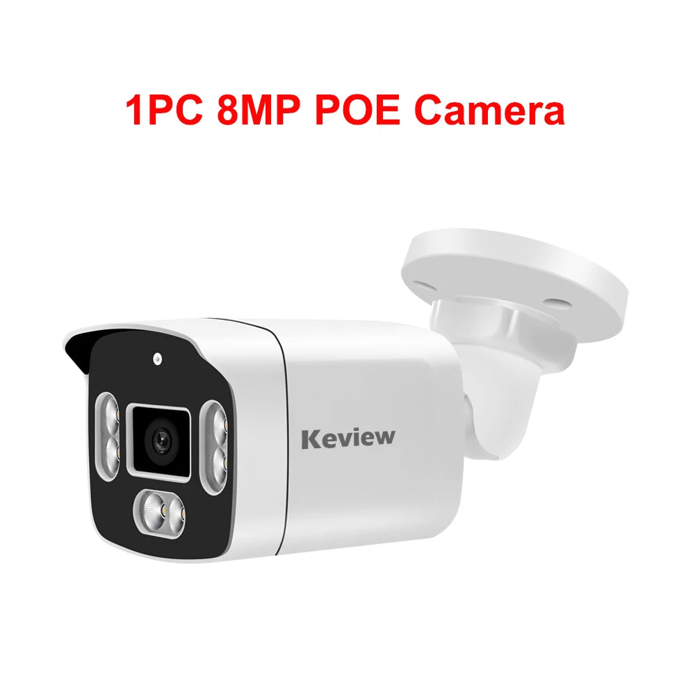 4K Poe Camera Video Surveillance IP Onvif Audio 48V POE 4MP 8MP Night Vision Bullet WaterProof security camera for NVR
