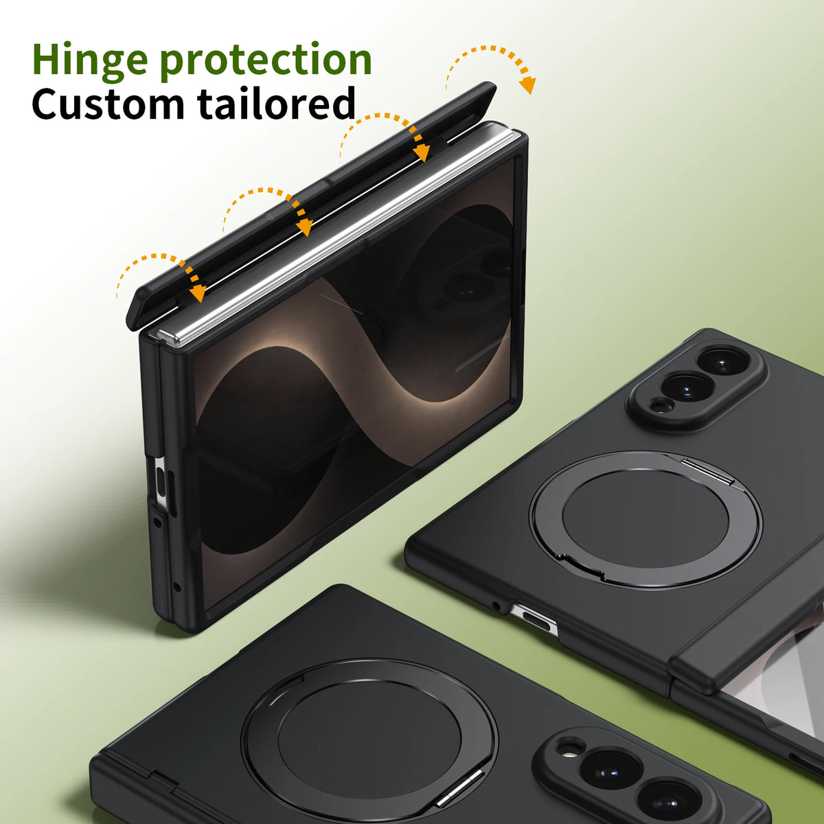 Drop Protective Funda Case for Samsung Galaxy Z Fold 8 5G Fold8 Ultra Fold7 Fold6 Fold5 Fold 7 6 5 Magnetic Ring Full Body