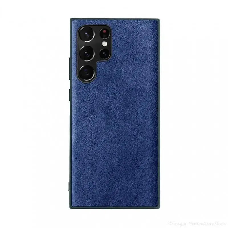 Italian Alcantara Case for Samsung S24 Ultra Plus S23 S22 S21 Fold 6 Flip 6 Flod 5 Luxury Business Supercar Same Leather Case