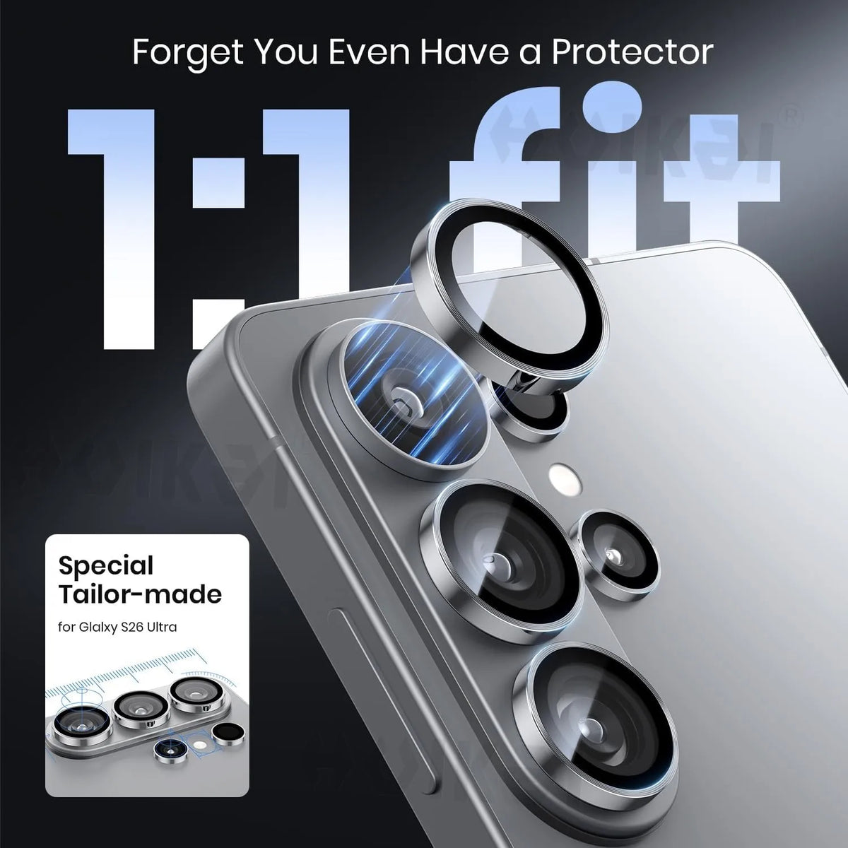 2 Sets Camera Lens Protector For Samsung Galaxy S26 Ultra S26 S25 S24 Tempered Glass Camera Cover Screen Protector Metal Scratch