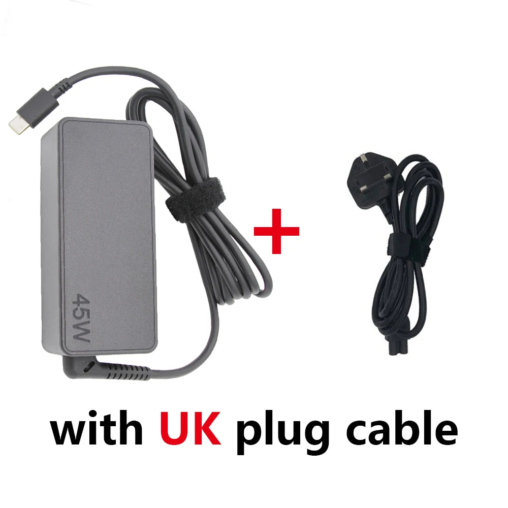 20V 2.25A 45W Type USB C For Lenovo AC Laptop Charger Chromebook C330 00HM666 Series ThinkPad T480 Yoga 720S-13IKB 720S-13ARR