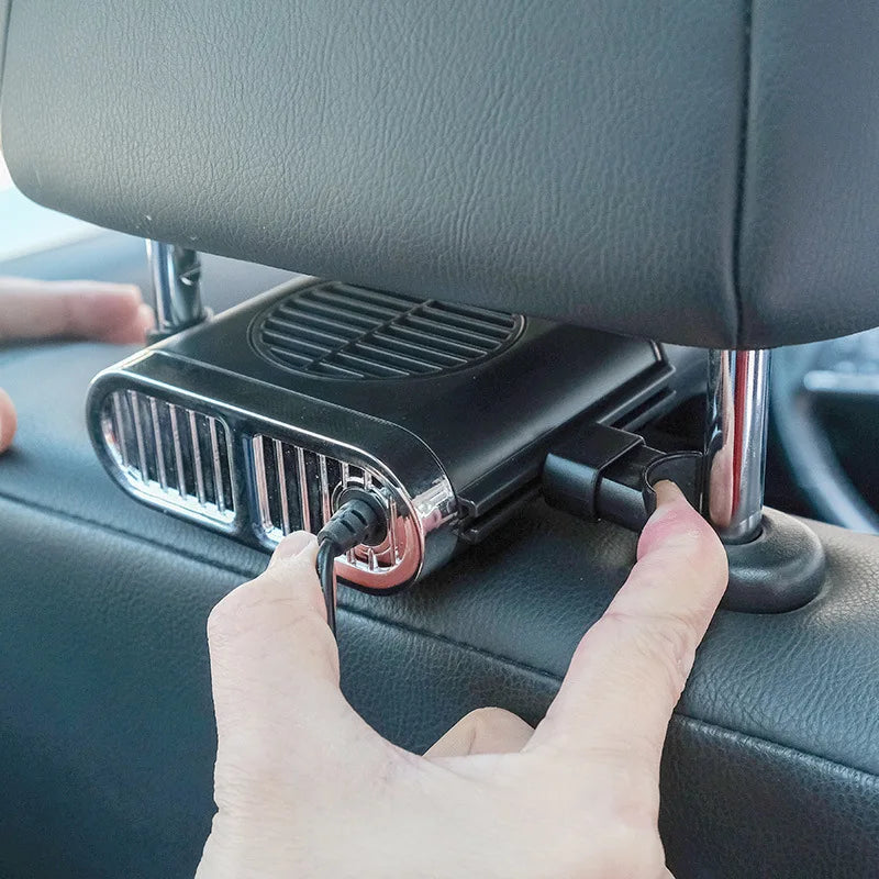 EAFC Mini Car Seat Back USB Fan Foldable Silent Fan 3-Speeds  Adjustable Universal Car Cooler Air Cooling Car Rear Seat Auto