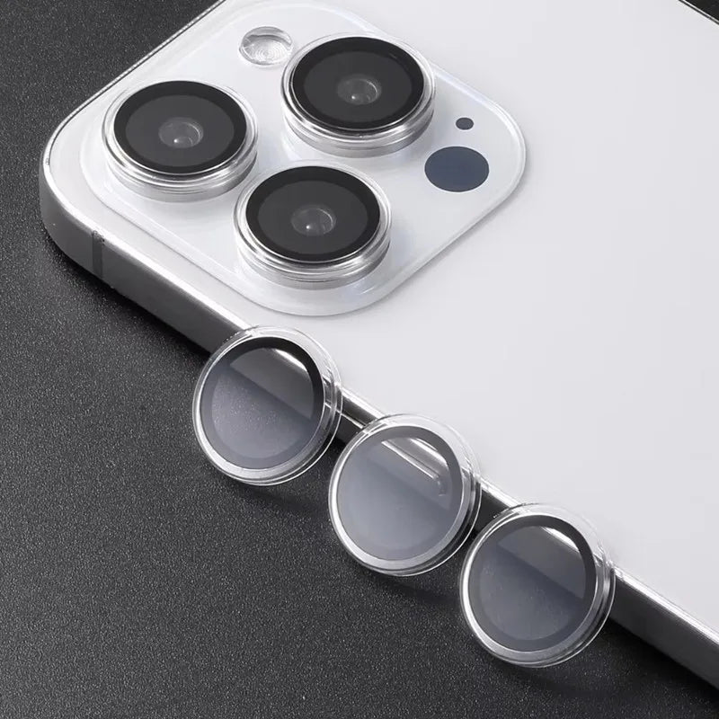 HD Clear Tempered Glass Camera Lens Protector For IPhone 17 16 15 14 13 11 Pro Max Plus 12 Mini 16Pro Ring Individual Lens Cover