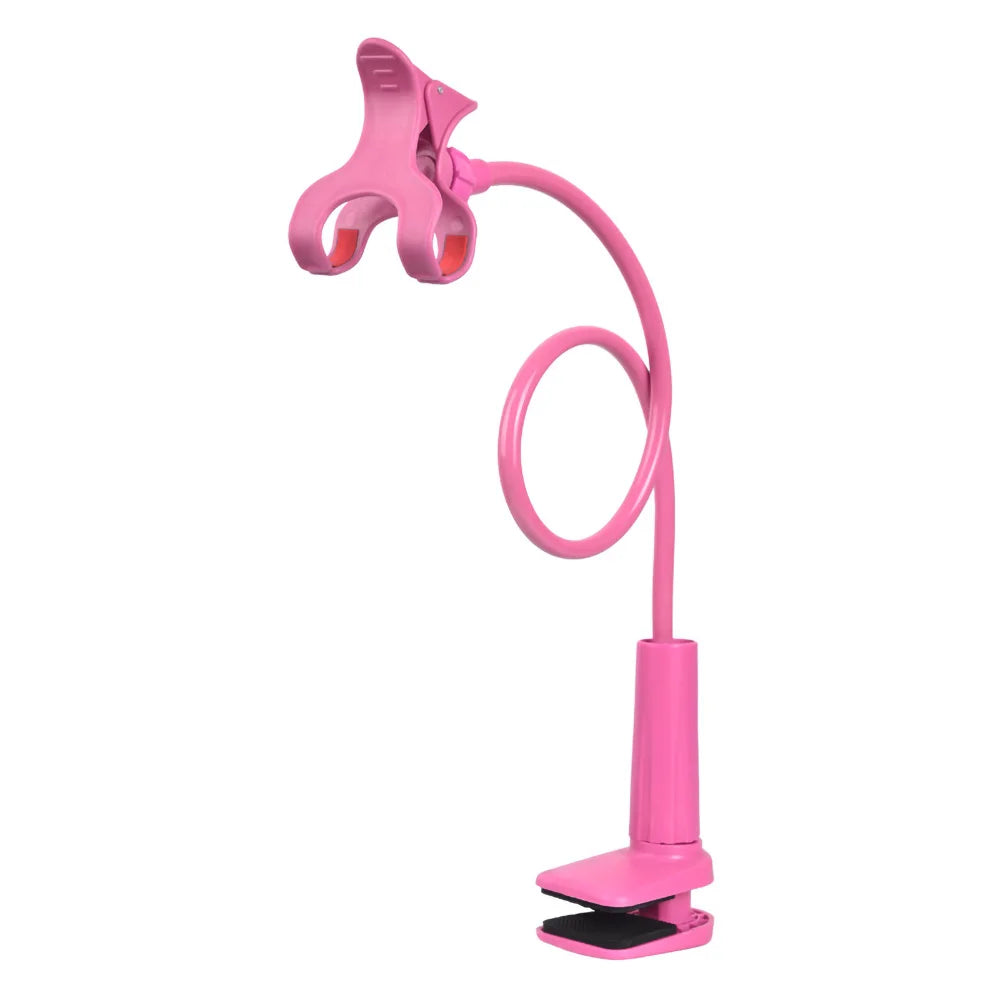 Lazy Bedside DesktopMobile Phone Clamp Bracket Flexible Long Arm Gooseneck Lazy Person Bracket With Handle Overhead Live Bracket