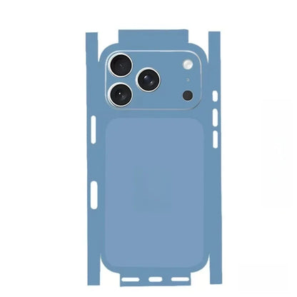 For Apple iPhone 17 16 15 14 IPhone13 Pro Max Full Body Wrap Decal Skin 3D Plain Color Rear Protective Sticker Film