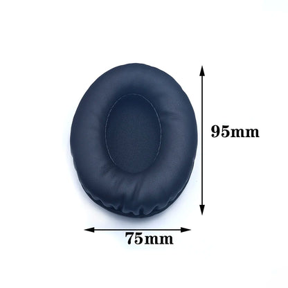Oval Ear Pads For Headphones Covers Sponge Leather Foam Cushion 60*70 60*80 65*85 70*90 75*95 80*100 85*105 90*105 90*110 2pcs