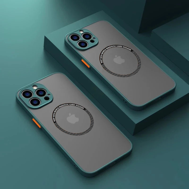 Luxury Magnetic Matte PC Case For Magsafe iPhone 16e 16 15 14ProMax 13 12 Mini 11 Pro Max 15 14 Plus Wireless Charge Phone Cover