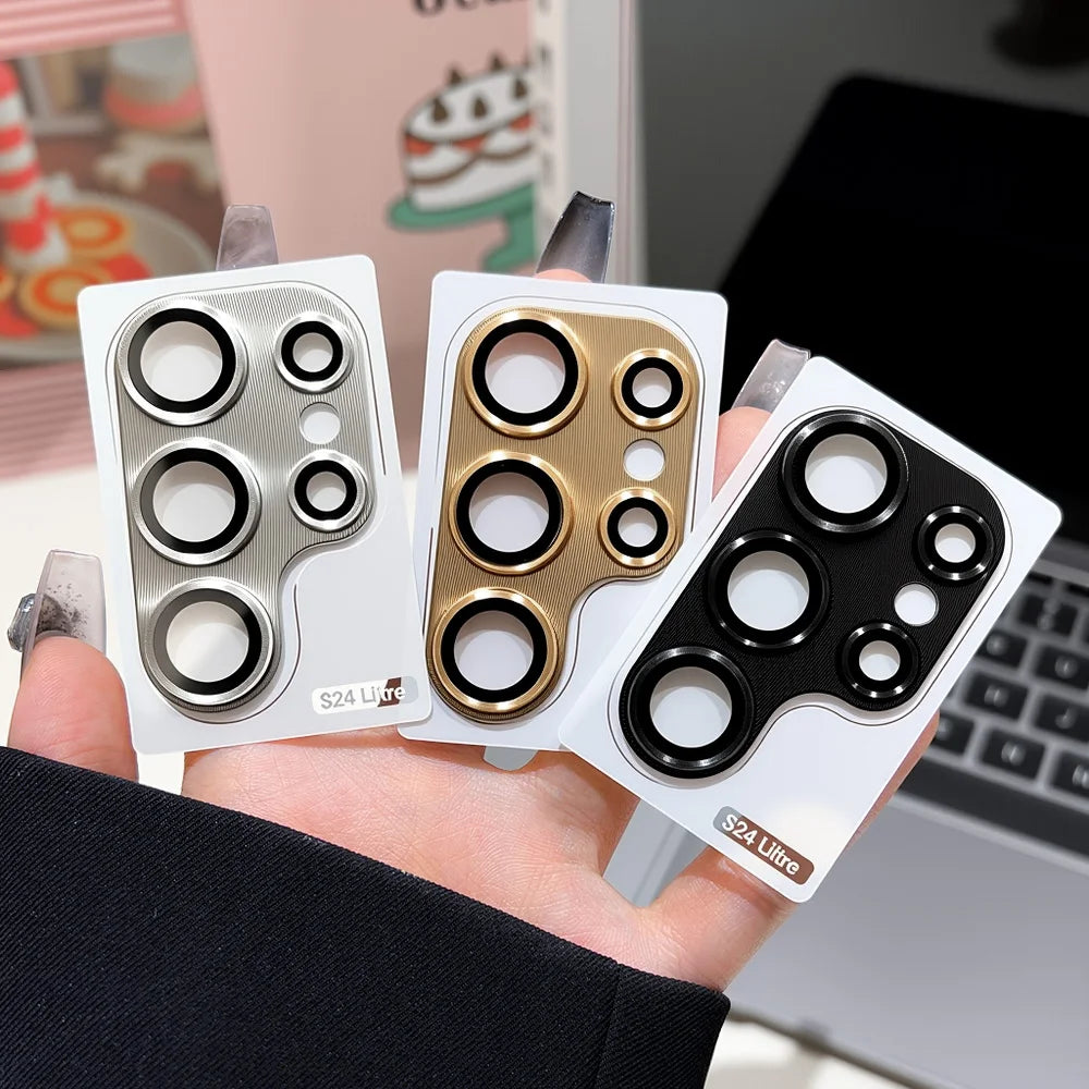 1-3PCS Metal Camera Lens Protector Glass Full Coverage for Samsung Galaxy S26 Ultra S25 S24 S23 Ultra Anti-Scratch Accessory