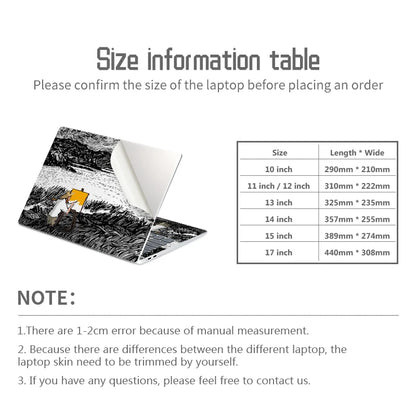 Universal Laptop Stickers Skins Vinly Protective Sticker 13/14/15/17inch 2pc Skin for Macbook/Lenovo/HP/Asus/Dell/Acer Decal