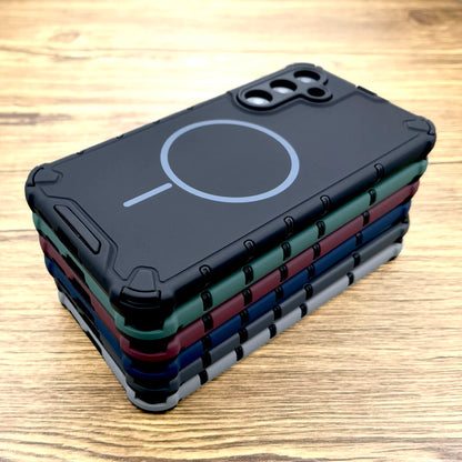 Shockproof Armor Matte Case For Samsung Galaxy A56 A36 A55 A54 A35 A15 5G S26 S25 S24 S23 Ultra Plus for Magsafe Charge Cover