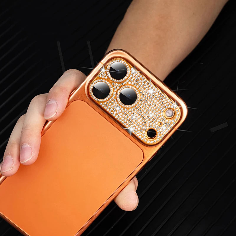 Bling Glitter Rhinestone Camera Lens Protector Full Cover For iPhone 18 17 16 15 14 Pro Max Plus Anti-scratch Camera Protection