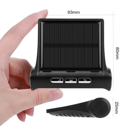 Car USB Solar Charge Smart Digital Clock Calendar Time Temperature LED Display Automobile Interior Accessories Auto Start