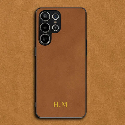 Custom Personalised Initial Name Case For Samsung galaxy S25 S24 S23 S22 S21 Plus S22 Ultra S20 S21 FE 5G S10 Leather Cover