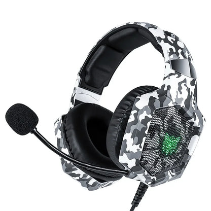 ONIKUMA K8 Wired Gaming Headset RGB Over Ear Headphones Flexible Microphone Surround Sound 3.5mm for PC PS4 Xbox Switch Gamer