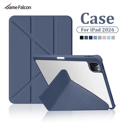 Case For iPad Air 11th M4 M3 M2 5 4 2026 Pro 11 13 M5 12.9 Cases For Ipad A16 10 9 10th 9th Generation 8 7 2025 Protective Cover