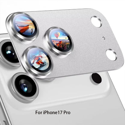 Metal Tempered Glass Lens Protector Orange Full Cover Back Camera Protective Film Anti Scratch for iPhone 17Pro/17 Pro Max