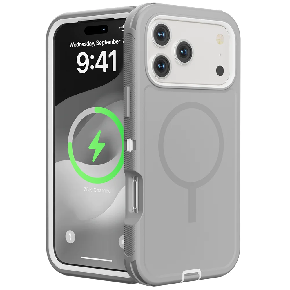 Rugged Armor OTT Defender Box Magnetic Phone Case For iPhone 18 Pro Max 17 Air 16 15 14 13 For Magsafe Shockproof Protect Cover