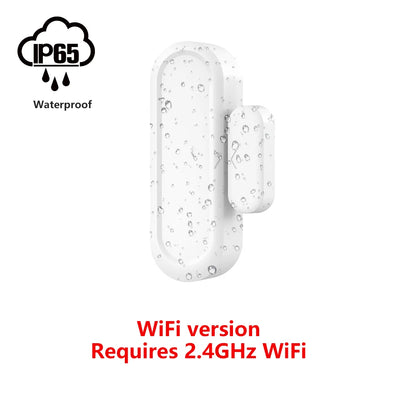 IP65 Tuya WiFi Door Window Magnetic Sensor Wireless Connection Smart Home Protection Waterproof Door Detectors Automation