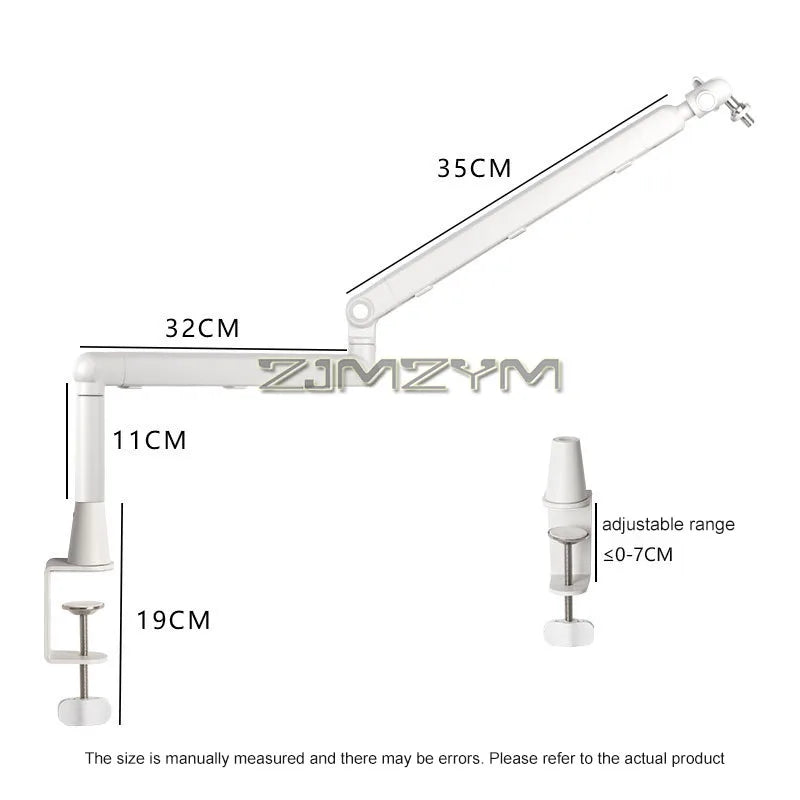 Adjustable Microphone Arm Stand Professional Studio Live Cantilever Bracket Desktop Mic Clip Holder