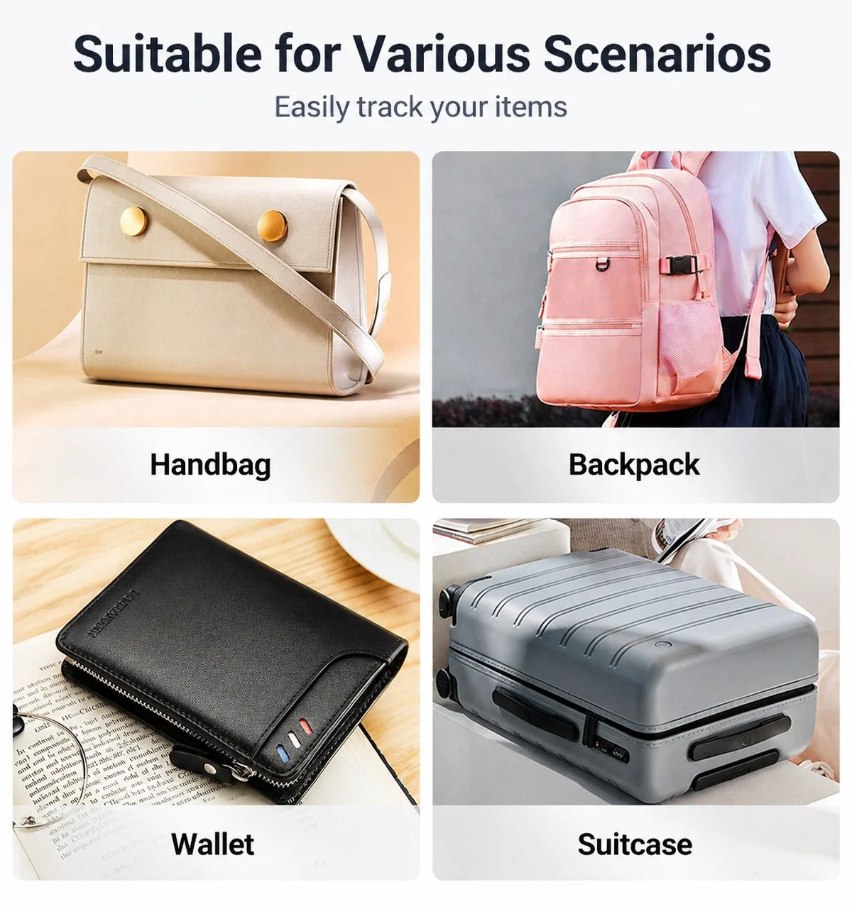 Android  with Google Find My App Wireless Charging Tracking Location Wallet Tracker Card - Waterproof GPS Locator