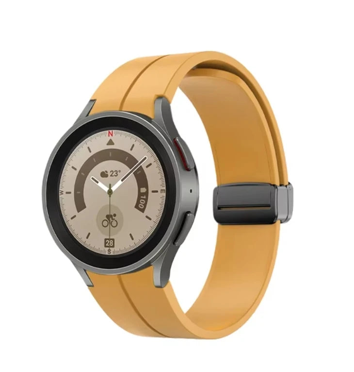 No Gap Magnetic Silicone Strap For Samsung Galaxy Watch 7 6 5 4 44mm 40mm Pro 45mm Bracelet Galaxy Watch6 Classic 43mm 47mm Band