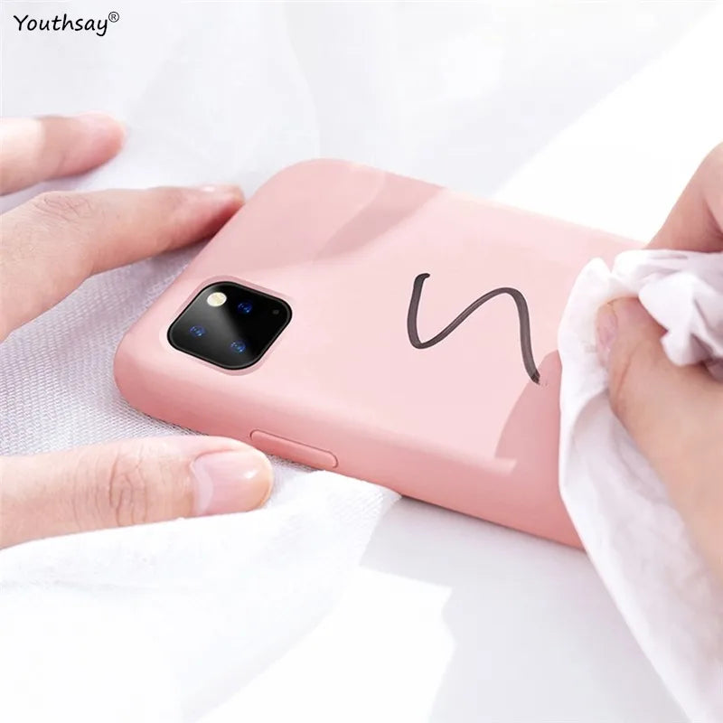 For iPhone 17e Case Cover iPhone 17e 16e Fundas Coque Soft TPU Original Liquid Silicone Camera Protector Phone Bumper iPhone 17e