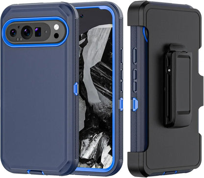 Premium Military Grade Heavy Duty Phone Case for Google Pixel 10 9 8 Pro XL with Clip Hard Shockproof Armor Protector Cell Cover