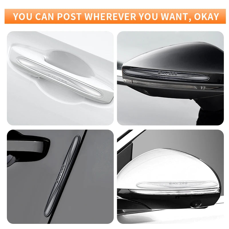 Invisible Car Door Anti-Collision Strip Rearview Mirror Anti-Scratch Crash Protector Sticker
