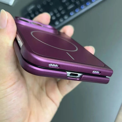 Luxury Classic Original Matte Magnetic Phone Case For IPhone Duo For Magsafe Hard Anti Shock And Anti Drop Protective Cover